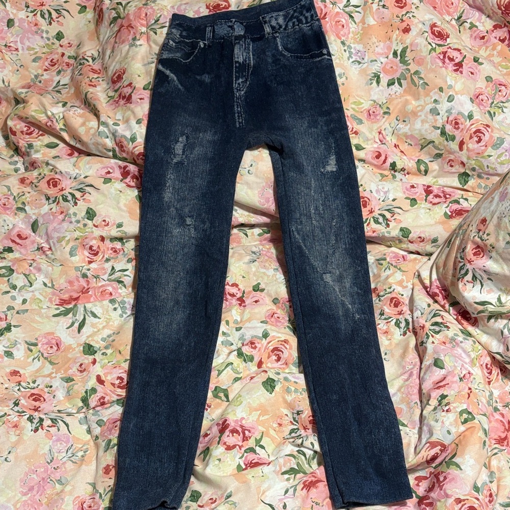 Ardene Stretchy Jeggings - Medium-Blue Jean Style - Size M/L